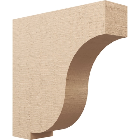 Ekena Millwork 9"W x 36"D x 36"H Thin Van Buren Rough Cedar Woodgrain TimberThane Corbel, Primed Tan CORUR09X36X36VANRCPR